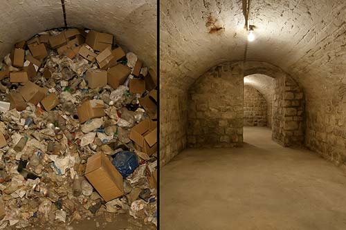 Nettoyage de cave et grenier dappartement à Paris après syndrome Diogène