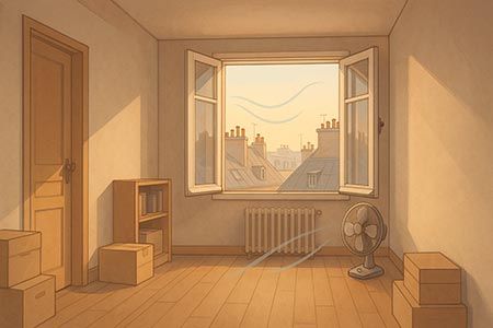 Ventiler sans refroidir dans les petits appartements parisiens